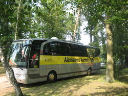 Bus von Alemannia Aachen